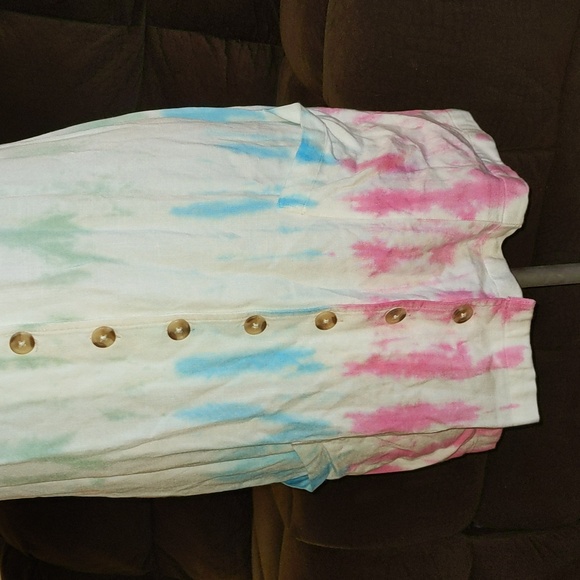 Rip curl rainbow tie-dye dress - Picture 3 of 7